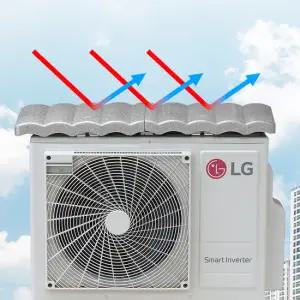 윈드비 에어컨 실외기 커버 덮개 가림막 열차단 난연 절전 햇빛가리개 차양