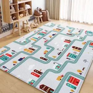 12mm 두꺼운 놀이방매트 다용도 양면 쿠션 매트 자동차 도로