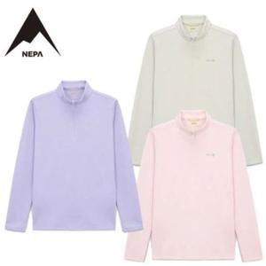 [롯데백화점]네파 여성 베이직 긴팔 집업 티셔츠7L25401