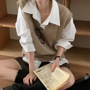 [공구우먼] [제작] 기본이지 루즈핏 니트 베스트 83796 빅사이즈 여성의류