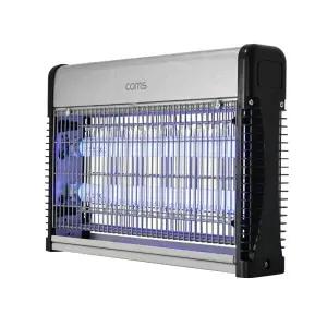 12W 포충기 해충 퇴치기 UV LED 램프 전기 포집기 모기 날파리 초파리 식당 업소용 / 전격 살충기 WISEPR002