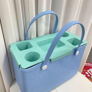 탑 컵 폰 홀더 트레이 소프트 디바이더 수납 뚜껑 방수 보그백 커버 야외 해변 캠핑 여행용