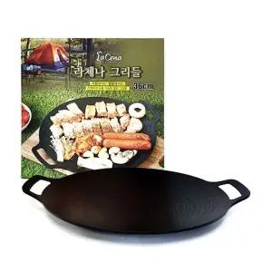 단가인하 국산 Lacena 그리들 가정 캠핑용 인덕션 멀티 후라이팬 냄비 36cm