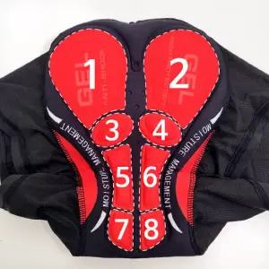 8쿠션 자전거바지 엉덩이 패드 속바지 빕숏 H33