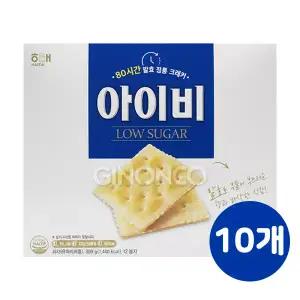 해태 아이비 309g 10개 비스킷 대용량과자 학교 행사 체육대회 저당크래커 카나페