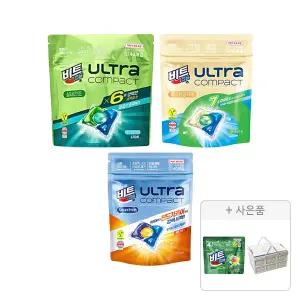 비트 캡슐세제 울트라콤팩트 40입 3종세트(실내건조+추가헹굼제로+딥프레시)+증정(실내건조 캡슐세제 5입, 1개+미니폴딩테이블, 1개)