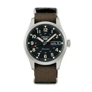 [세이코알바]세이코 남성 남자 카키 브라운 실버 오토매틱 나토시계 SRPJ85K1