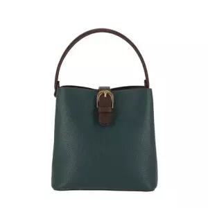 [지센] 라운드 버클 장식 버킷백 LAABP202_TE