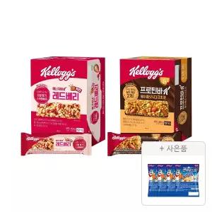 켈로그 에너지바 K 레드베리 420g(35g, 12입), 1개+프로틴바K 헤이즐넛 & 다크초코 40g, 12입, 1개+증정(콘푸로스트 30g, 4개)