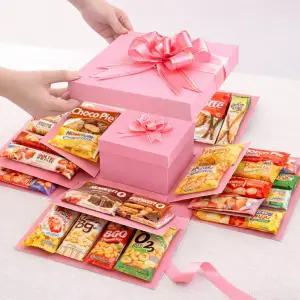 스마일파티 5단 겹겹이 서프라이즈 선물 용돈 이벤트 박스 상자