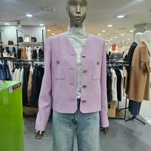 시슬리/애플아울렛/브이넥 트위드 자켓 SAJKE4511