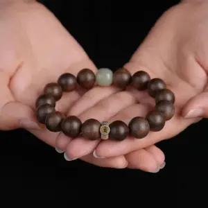 십이간지 향나무 손목 염주 침 침향팔찌 묵주 불교 침향목 팔찌