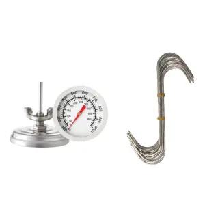 [항아리바베큐만들기 용품 SET] 아날로그 그릴 온도계 정육 고기 걸이 S자 고리 후크 10p