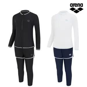 아레나 여아동 유스 래쉬가드 세트 A6BG1GS82