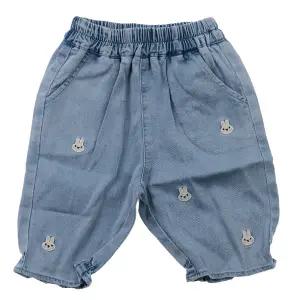 [대구백화점] [아가방]OD)버니프릴7부데님하의(01T322001)