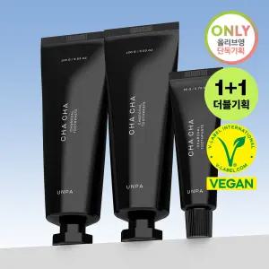 불소 포함 언파 차차 차콜 치약 100g 더블기획 +20g 미니치약 185112