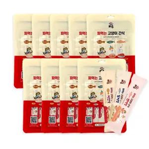 네네린도 라온 짜먹는 고양이 간식 14g x 90p 참치 연어 치킨