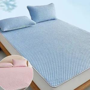 냉감 침대 패드 여름용 쿨링 매트리스 여름 냉감 패드 이불 침구 커버 쾌적 베개
