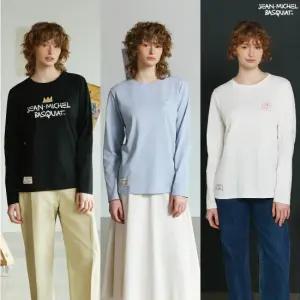 바스키아 26SS 여성 아트워크 긴팔티셔츠 3종