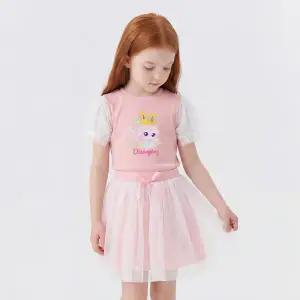 캐치! 티니핑 여아용 다이아나핑 샤 레이어드 5부 티셔츠 & 스커트 세트PK