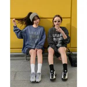 [공구우먼] [제작] 어반듀오 리얼루즈핏 나염 맨투맨 86918 빅사이즈 여성의류