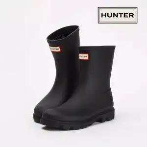 헌터 레인부츠 다운포어 숏 부츠 블랙 HFRU0002251-BLK