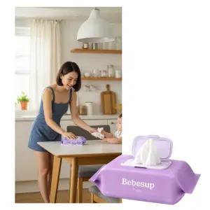 베베숲 프라임 아기물티슈 캡형, 70매, 20개