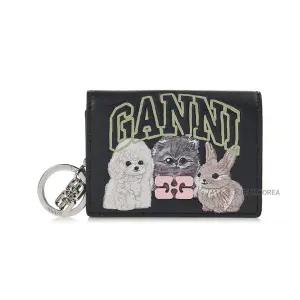 [가니] FW25 여성 부 카드지갑 A6776 099 118435