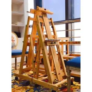 전문가용 대형 이젤 그림 나무이젤 고급 원목 회화용