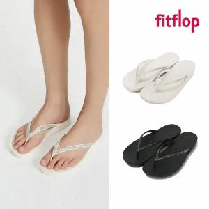 핏플랍 쪼리 아이쿠션 스파클 플립플랍 여성 화이트/블랙 2종택1