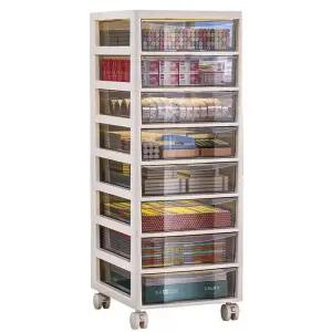 플라스틱 이동식 서랍장 수납함 책상밑 사무용