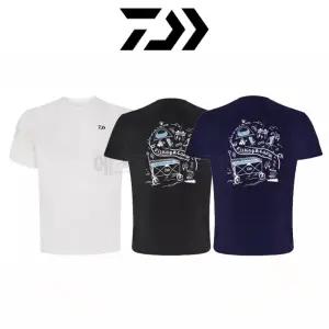다이와 DAIWA 낚시 캠핑 DE-5826CS 반팔 티셔츠 아웃도어 프린팅 자외선차단