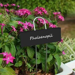 30개 완벽방수 녹 검정 금속 식물 라벨 표지판 잔디 꽃 화분 브래킷 정리용