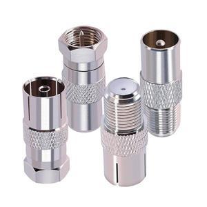 F-TV 어댑터 F Female/Male-TV Pal Male/Female 커플러 FM 라디오 안테나용 동축 케이블 커넥터