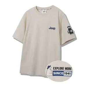 [롯데백화점]지프 남녀공용 곰 와펜 반팔티(JP2TSU102)-GGD