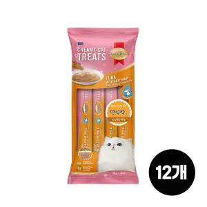 크리미 짜먹는 간식 산양유참치 60g (15g 4p) 12개