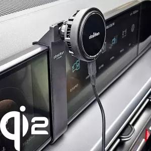 옵시디언 그랜저 신형 GN7 전용 Qi2 e쿨링 핸드폰 고속 무선충전거치대 갤럭시 아이폰 맥세이프 펠티어 CT-