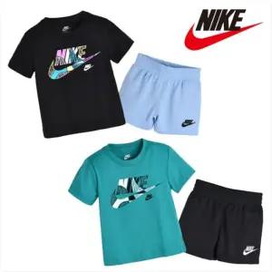 [플레이키즈프로](강남점) (2T-4T) 나이키 키즈 OTLFT 반팔티 반바지 세트 (A252ST890P)