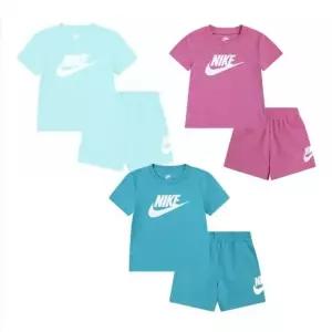 [플레이키즈프로](강남점) (2T-4T) 나이키 키즈 클럽쇼츠세트 반팔티 반바지 (A252ST896P)
