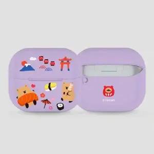 트라이코지  여행 갤럭시 버즈3 버즈3프로 하드 케이스 키링 세트