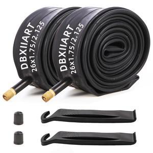 헤비 듀티 바이크 튜브 2PCS 16인치 / 20인치 24인치 26인치 27.5인치 x1.75 1.9 2.0 2.1 2.125 슈레이더 밸브 자전거 내부