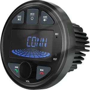 LEXXSON 해양 라디오 블루투스 스테레오 오디오 방수 보트 FM AM USB AUX 서브우퍼 3인치 LCD 디스플레이