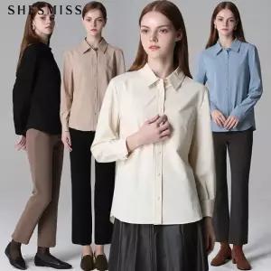 [쉬즈미스][쉬즈미스(SHESMISS)] 사이드 라인 셔츠 (택가격138000원)