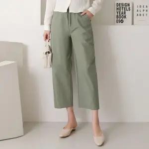 [유야]여성 쿨 스판 편한 밴딩 7부 8부 배기바지 키작녀 -FPN0572- 봄 여름