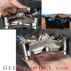 GP4RX 니켈 도금 실버 100mm 홀 간격 브레이크 캘리퍼 펌프 484 오토바이