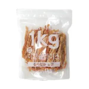 테비 사사미 1kg 치킨슬라이스 대용량 강아지간식