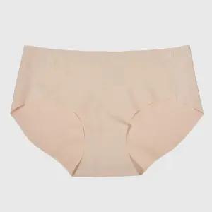 여성 무봉제 햄라인 비비안 누디 미디 삼각 팬티 1p