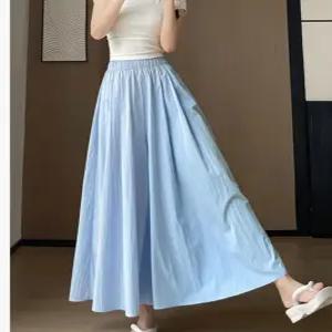 여성 쿨링 롱와이드 플레어 치마바지 4color 여름 체형커버 밴딩 와이드 출근 여친 학생 여행