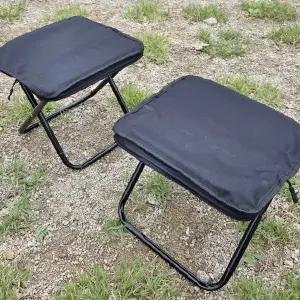 야외 캠핑 낚시 휴대용 간이 의자 철제 프레임 접이식 보조 좌석 등산 나들이