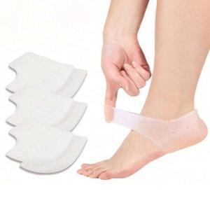 실리콘 젤 힐 프로텍터 발뒤꿈치 보호대 발바닥 근막염 패드 슬리브 양말 관리 피부 복구 쿠션